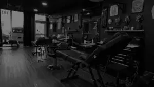 Interior of All City Tattoo studio in Delray Beach Florida