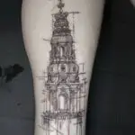Delicate fine line tattoo created at All City Tattoo Delray Beach