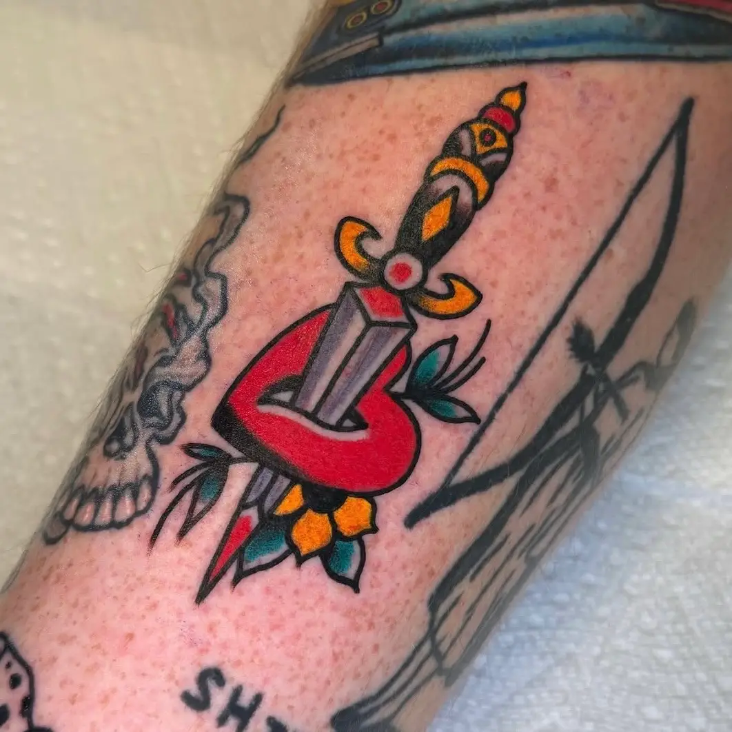 American traditional tattoo by All City Tattoo in Delray Beach
