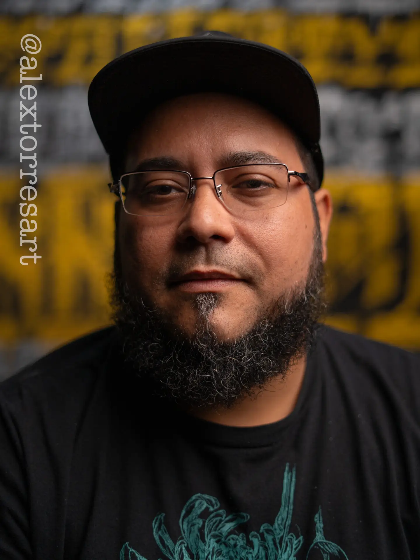 Portrait of tattoo artist Alex Torres at All City Tattoo Company in Delray Beach